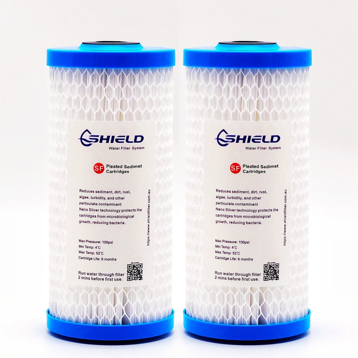 Pleated Sediment Filter Washable 10" x 4.5" Big Blue Cartridges