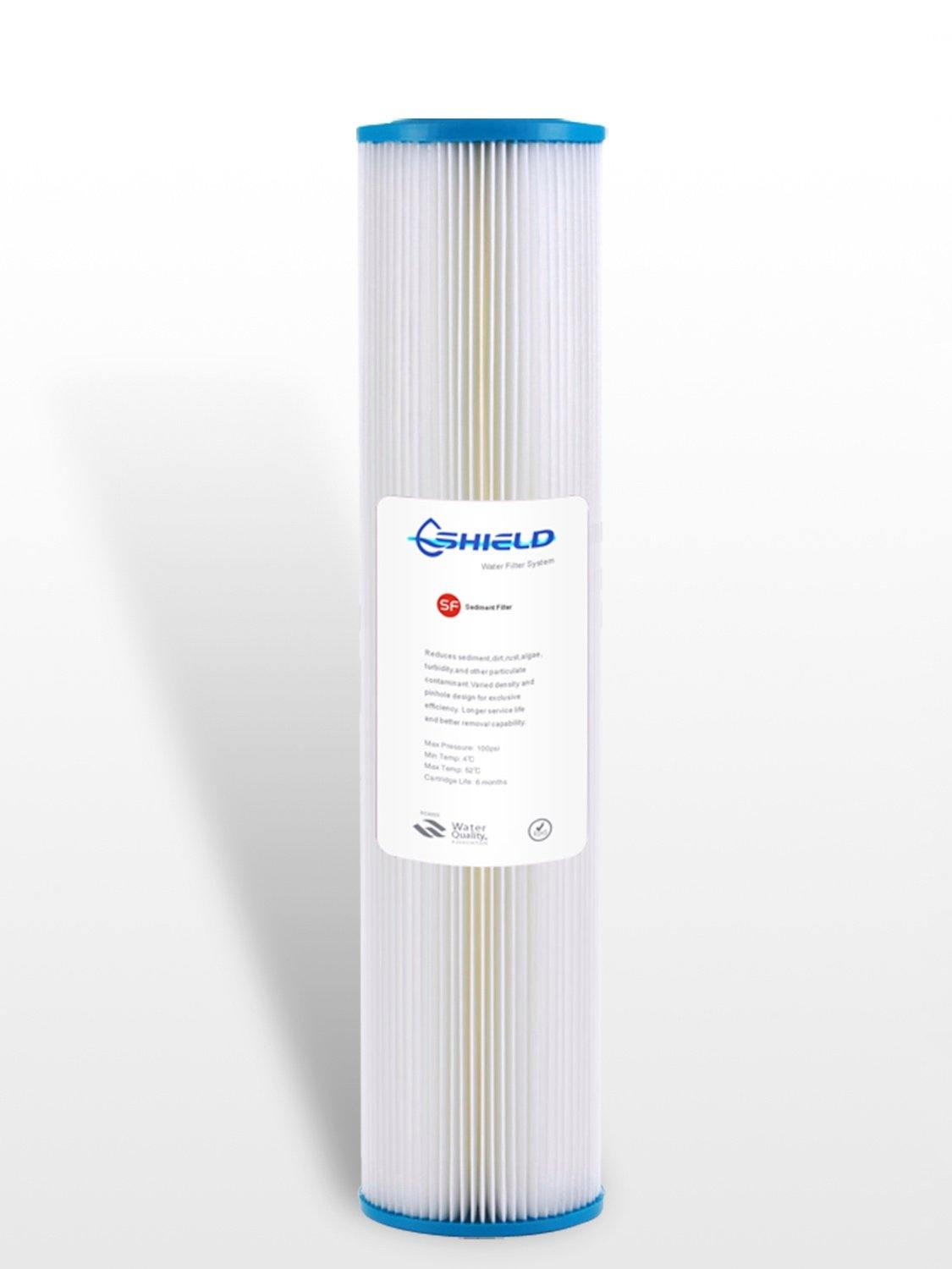 Pleated Sediment Filters Reusable Washable 20" x4.5" Big Blue(pack of 6)