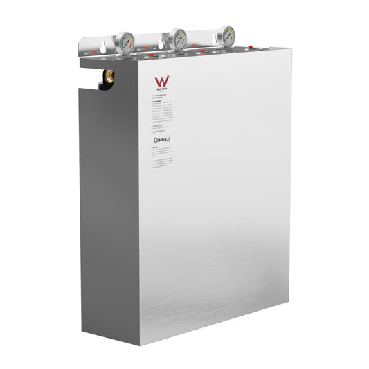 Triple Whole House Water Filter System 20" x 4.5" Stainless Steel Cover 3 Stages filters  Not Incluce Cartridges