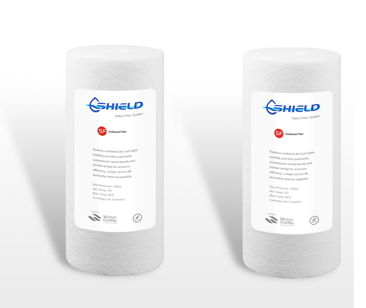 1 Micron Sediment Water Filter Cartridges 10''x4.5'' Whole House Big Blue (Pack of 20)