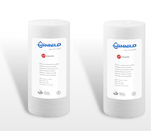 1 Micron Sediment Water Filter Cartridges 10''x4.5'' Whole House Big Blue (Pack of 20)
