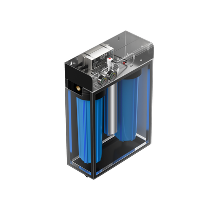 WaterMark Certified 20" x 4.5" Whole House Water Filter System + UV Sterilizer Stainless Steel Cover no filter