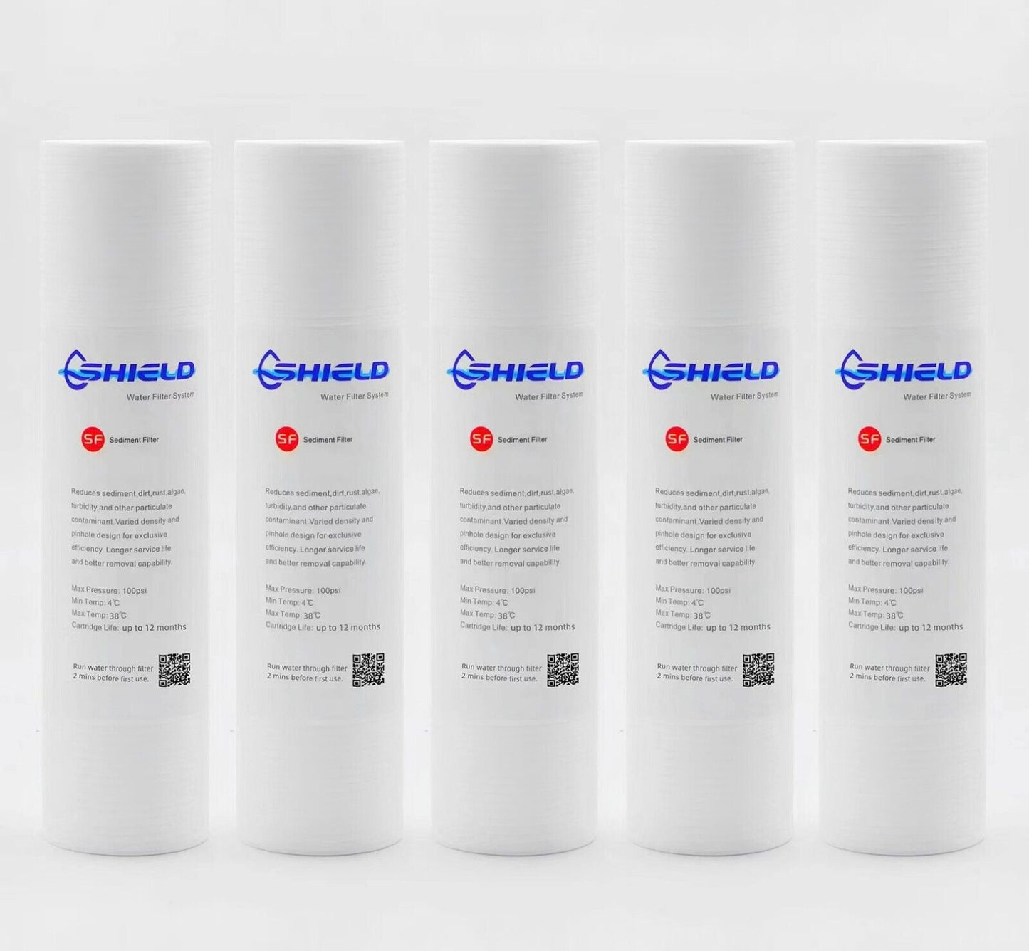 Polyspun Sediment Water Filter Replacement Cartridges 10" x2.5"(pack of 50)