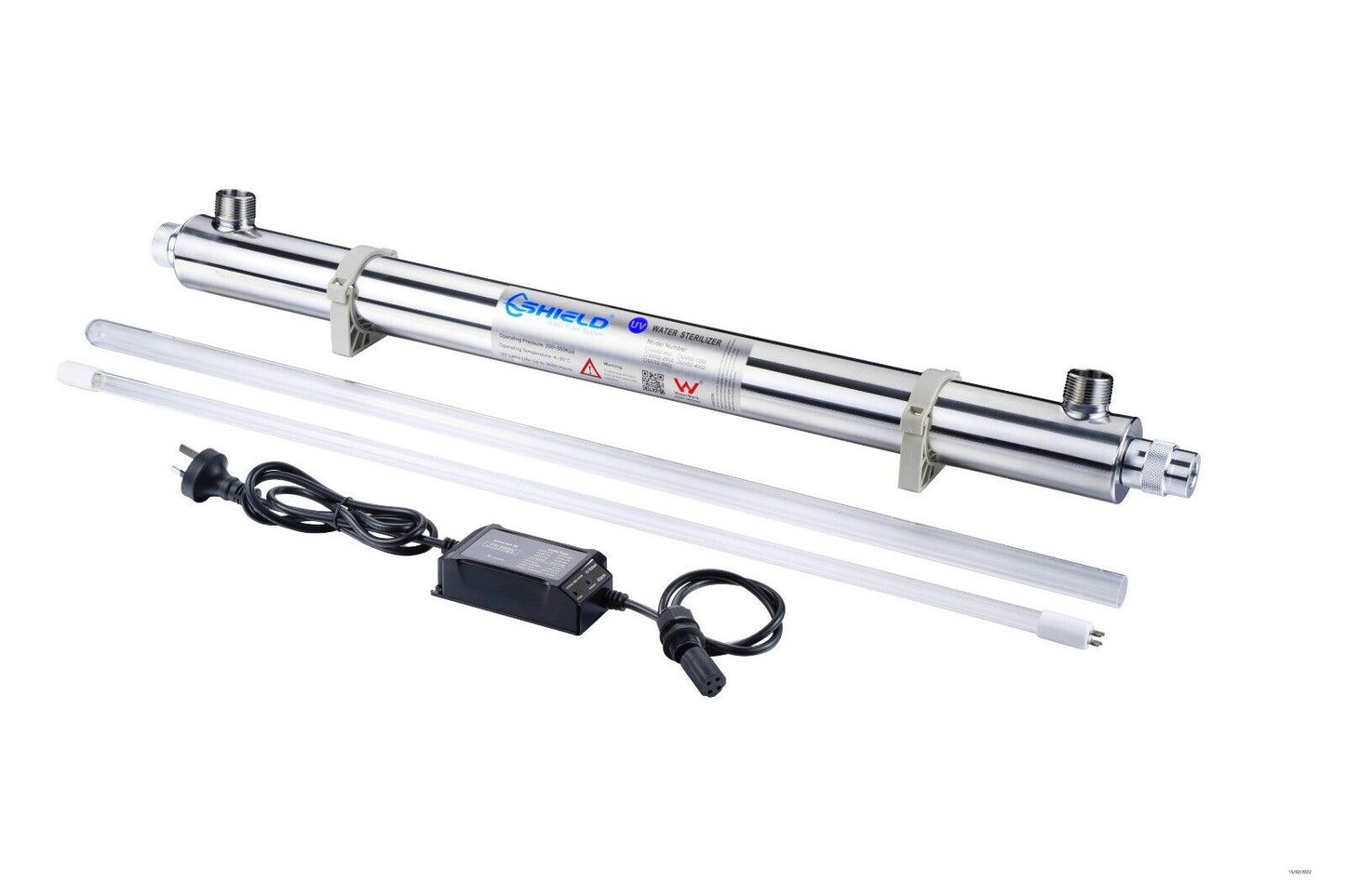 80LPM Ultra Violet Water Sterilizer Ultraviolet Stainless Water Filter System UV - 55W